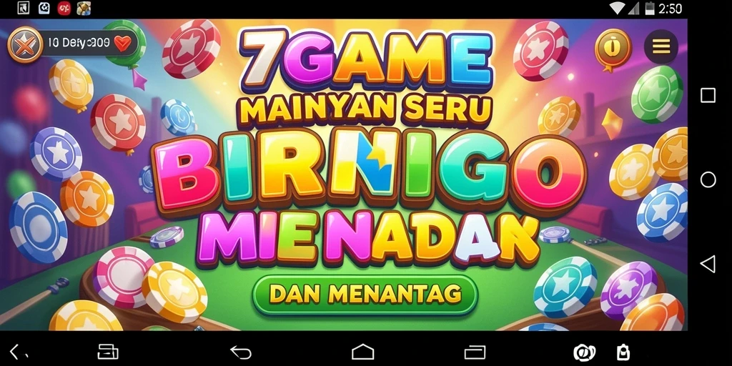 Tampilan gameplay seru dari aplikasi Bingo 7GAME.