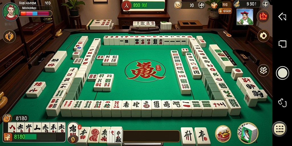 Tampilan gameplay Mahjong yang seru dan menyenangkan.