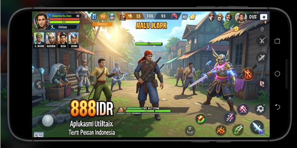 Tampilan antarmuka aplikasi 888IDR yang intuitif dan fungsional.