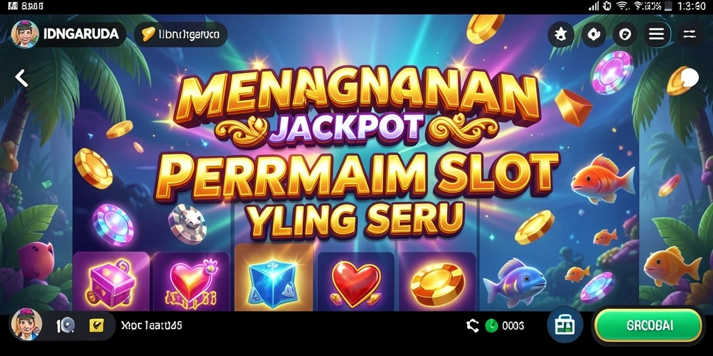 Screenshot gameplay IDNGARUDA menampilkan keseruan dan peluang jackpot.