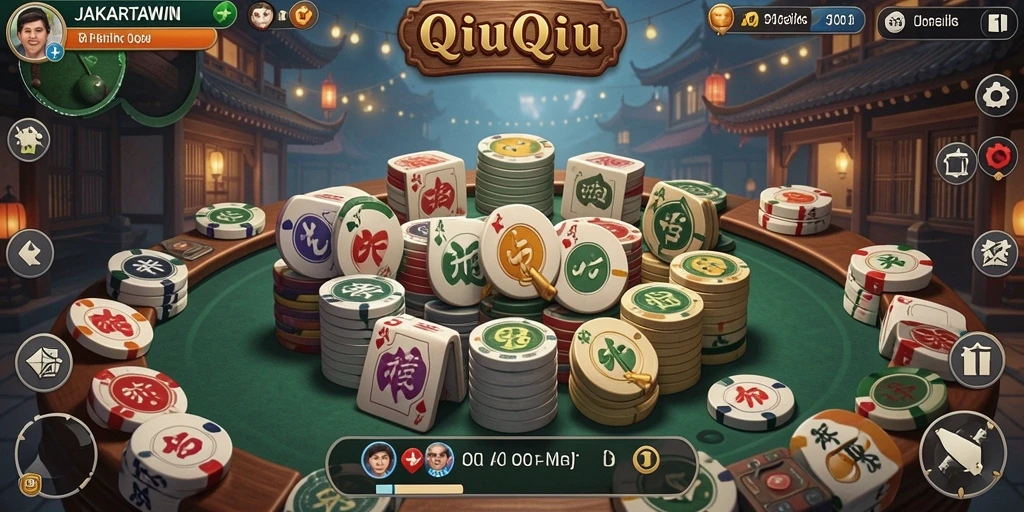 Tampilan gameplay QiuQiu di JAKARTAWIN yang menarik dan interaktif.
