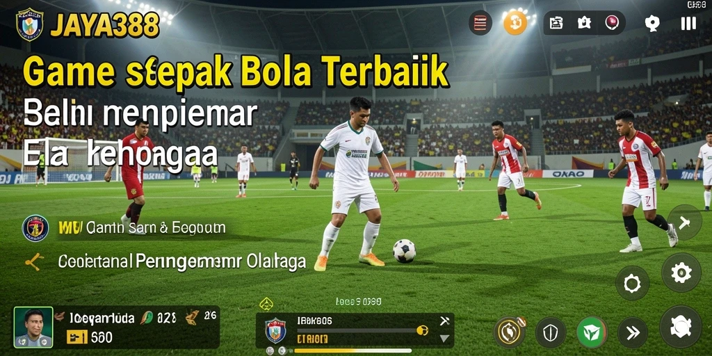 Gameplay <strong>JAYA388</strong> yang menegangkan dengan momen-momen penting pertandingan sepak bola.