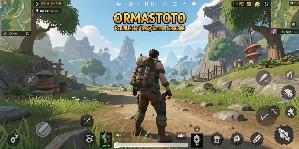 Tampilan gameplay ORMASTOTO yang seru di dunia terbuka.