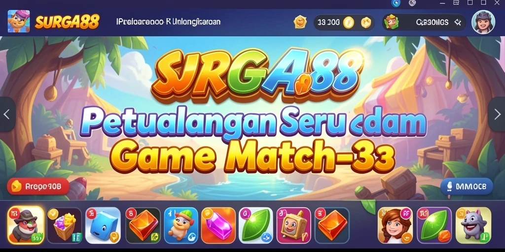 Tampilan gameplay seru dari SURGA88 yang penuh warna.